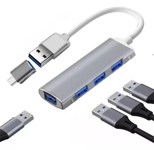 Adaptador Usb Gitifo Multi Usb Conector Usb Hub Adaptador 4 En 1 Multi Puert